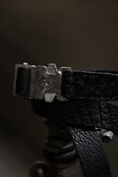 画像をギャラリービューアに読み込む, ierib detachable buckle belt / one piece rough bull (BLACK)