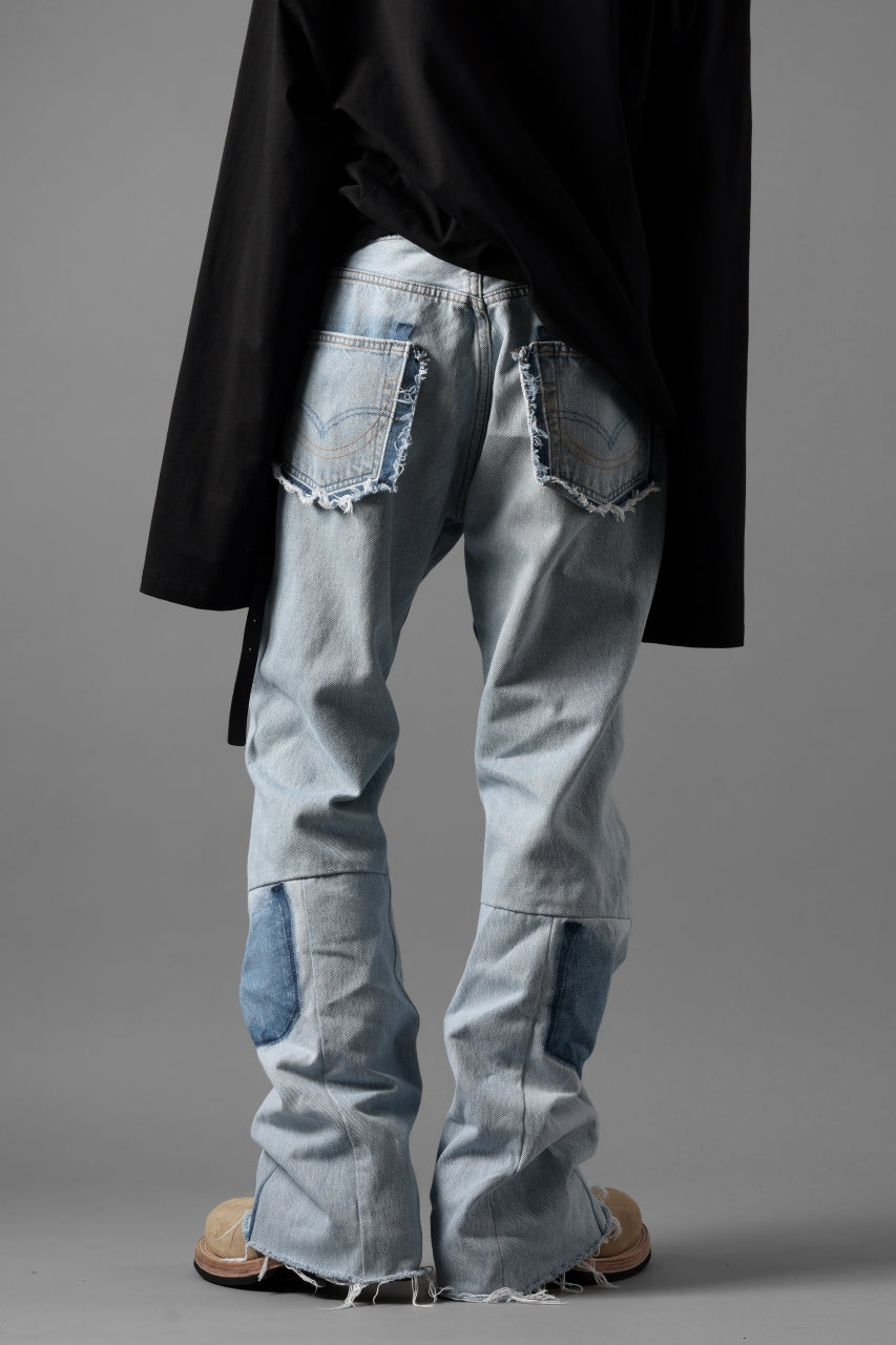 画像をギャラリービューアに読み込む, READYMADE DENIM PANTS - FLARE / (BLUE #B)