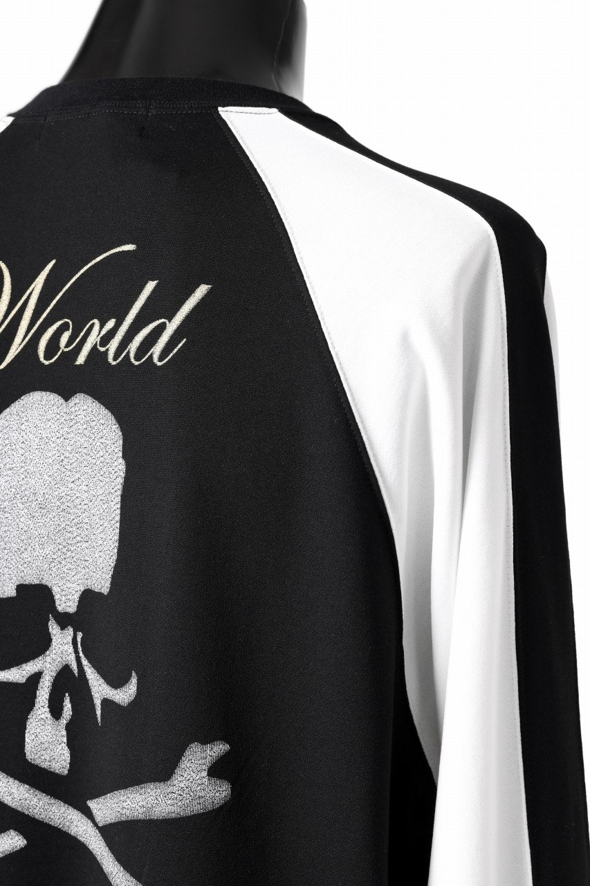 画像をギャラリービューアに読み込む, MASTERMIND WORLD SOUVENIR SWEATSHIRT / REGULAR FIT (BLACK x WHITE)