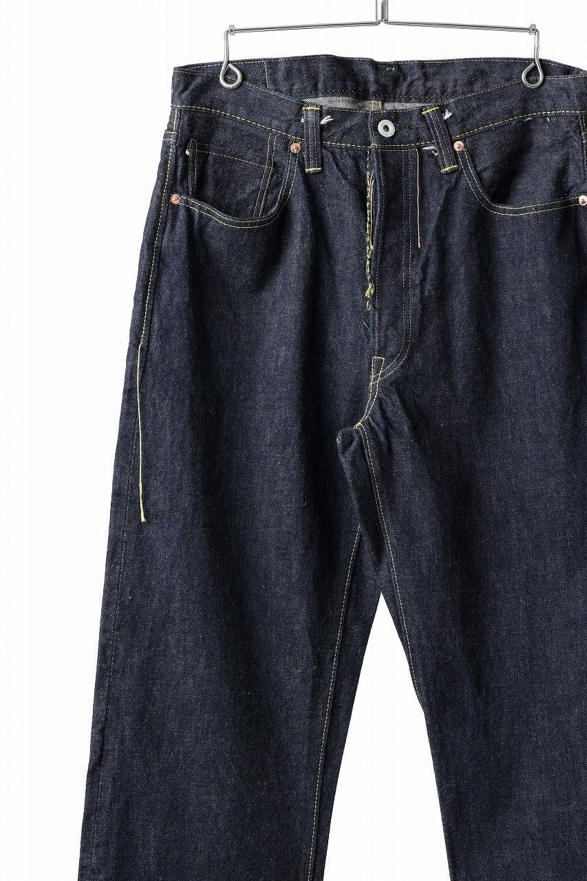 画像をギャラリービューアに読み込む, FULLCOUNT WWⅡ Model Brown Cotton Denim Pants / 13.7oz Zimbabwe Selvedge Denim (INDIGO BLUE / ONE WASHED)