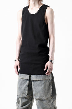 画像をギャラリービューアに読み込む, N/07 MINIMAL TANK TOP / SUPER STRETCH BARE TELECO (BLACK)