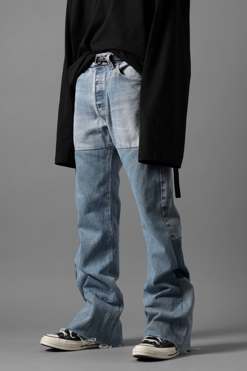 画像をギャラリービューアに読み込む, READYMADE DENIM PANTS - FLARE / (BLUE #E)