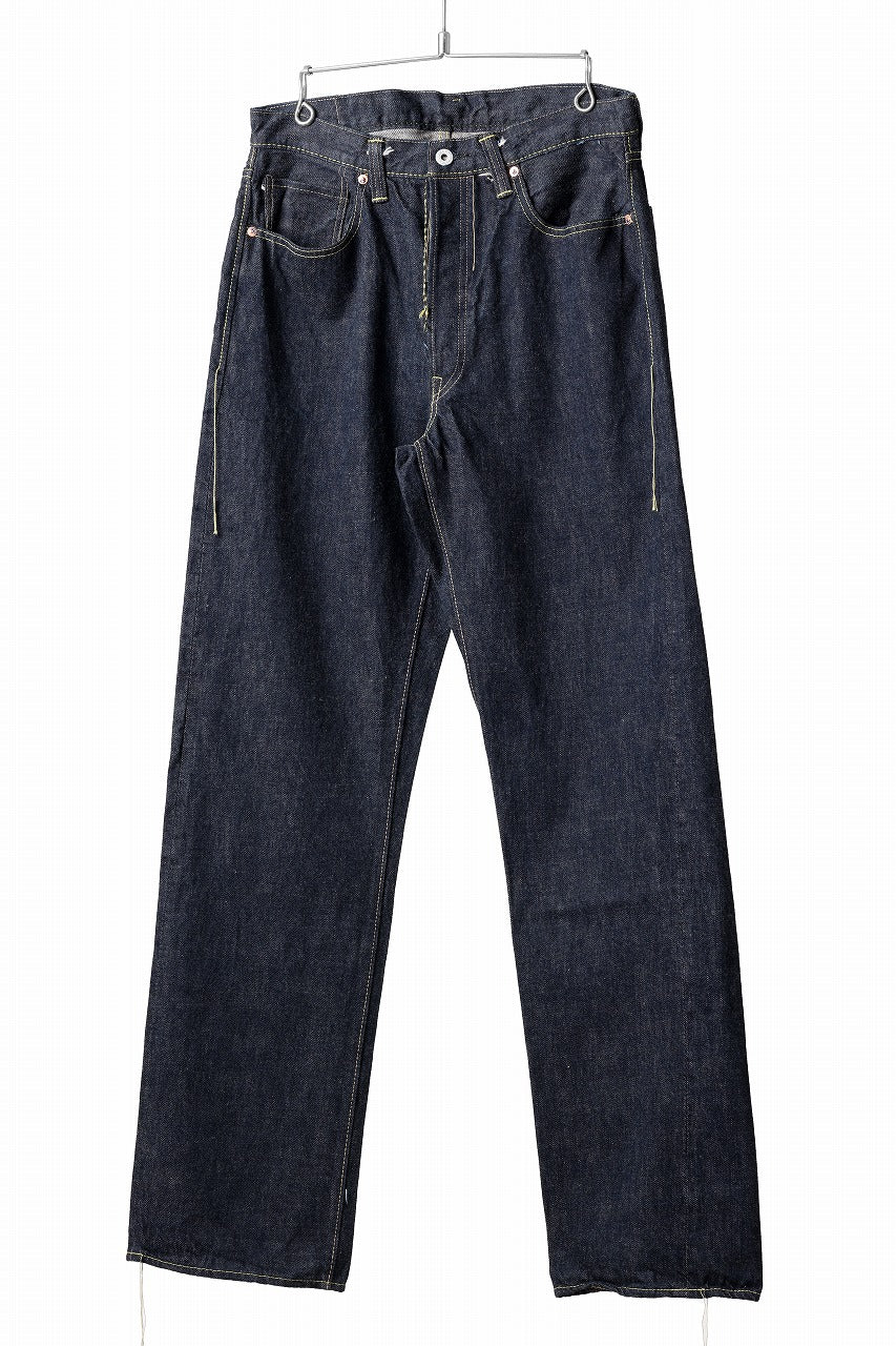 画像をギャラリービューアに読み込む, FULLCOUNT WWⅡ Model Brown Cotton Denim Pants / 13.7oz Zimbabwe Selvedge Denim (INDIGO BLUE / ONE WASHED)