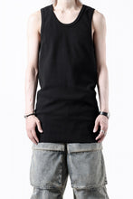 画像をギャラリービューアに読み込む, N/07 MINIMAL TANK TOP / SUPER STRETCH BARE TELECO (BLACK)