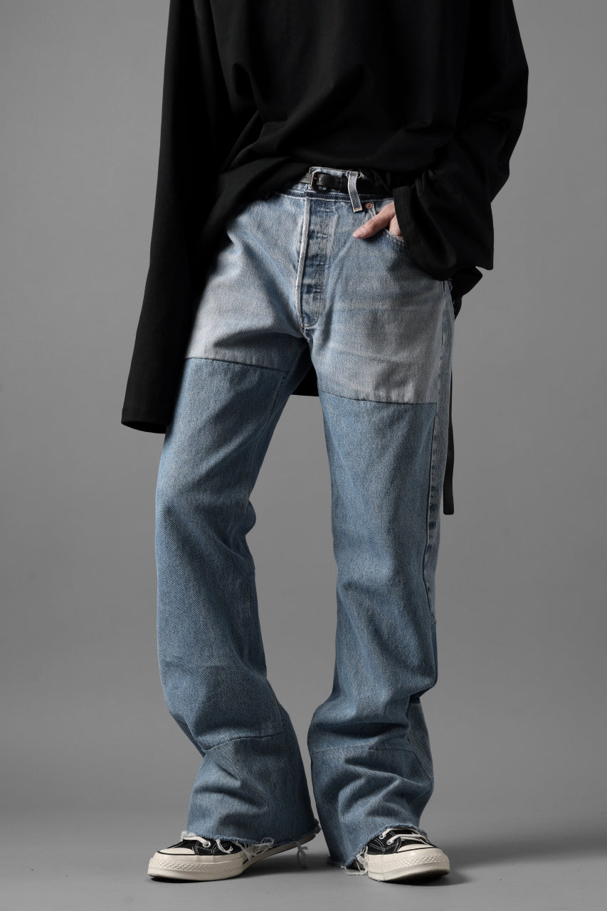 画像をギャラリービューアに読み込む, READYMADE DENIM PANTS - FLARE / (BLUE #E)