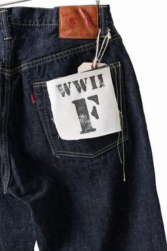 画像をギャラリービューアに読み込む, FULLCOUNT WWⅡ Model Brown Cotton Denim Pants / 13.7oz Zimbabwe Selvedge Denim (INDIGO BLUE / ONE WASHED)