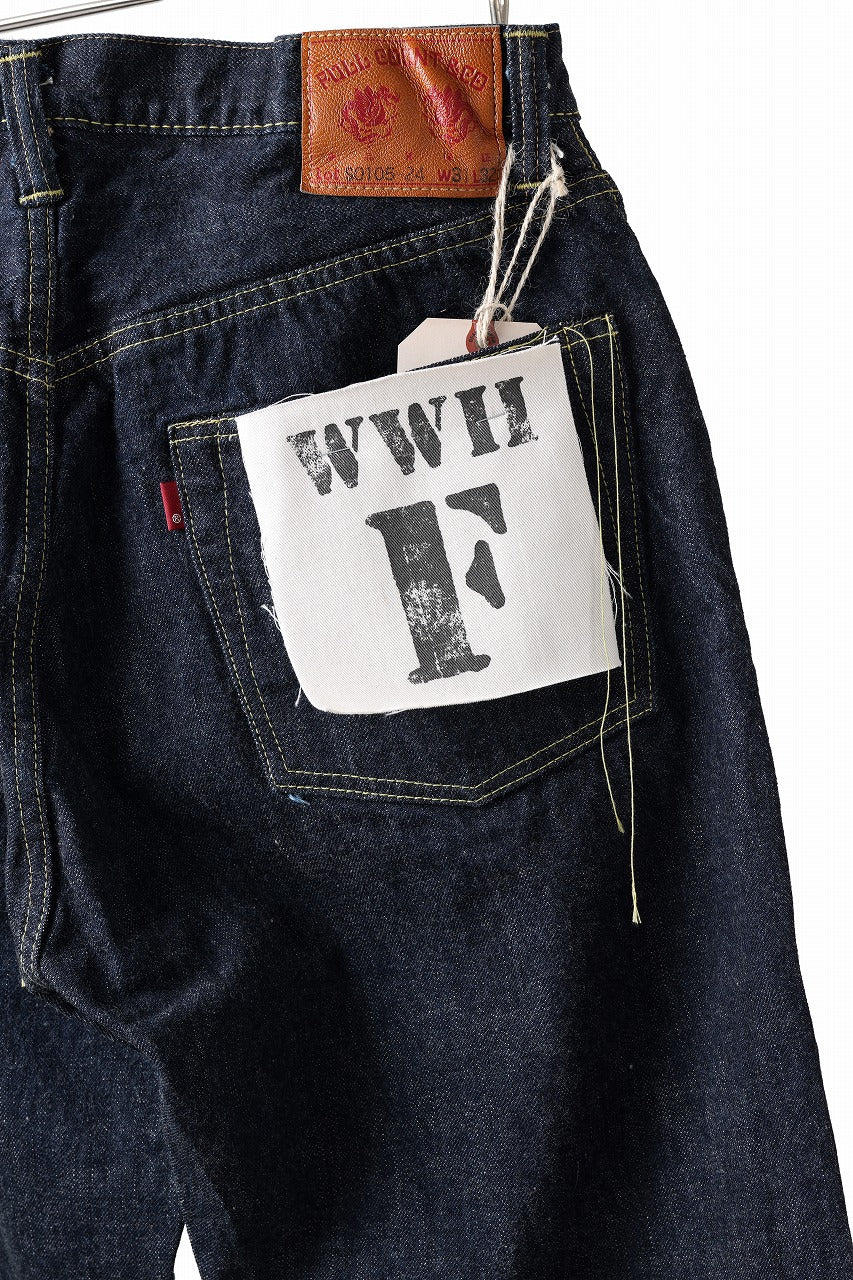 画像をギャラリービューアに読み込む, FULLCOUNT WWⅡ Model Brown Cotton Denim Pants / 13.7oz Zimbabwe Selvedge Denim (INDIGO BLUE / ONE WASHED)