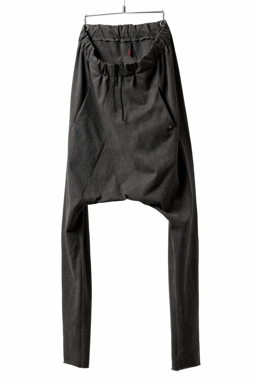 Load image into Gallery viewer, m.a+ elastic waist low crotch 2 pocket pants / P571/MJP1 (CARBON)