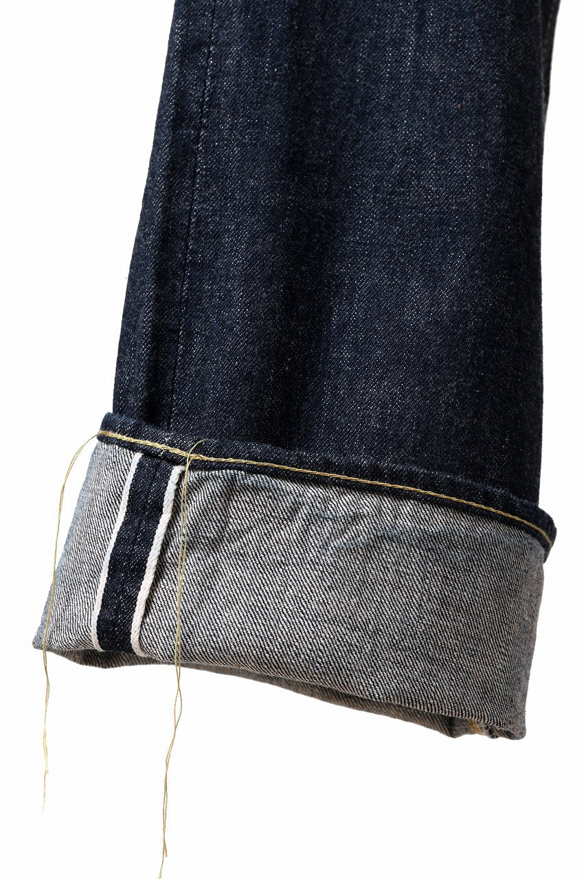画像をギャラリービューアに読み込む, FULLCOUNT WWⅡ Model Brown Cotton Denim Pants / 13.7oz Zimbabwe Selvedge Denim (INDIGO BLUE / ONE WASHED)