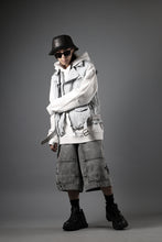 画像をギャラリービューアに読み込む, ISAMU KATAYAMA BACKLASH JP-CALF NATURAL DYED GARMENT-WASH DOUBLE RIDERS VEST (WHITE)