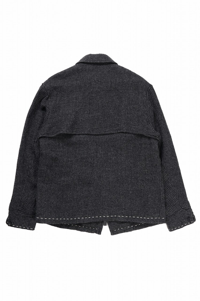 ワイズジャケット Y's for men BLOUSON with HAND STITCH / HOUNDSTOOTH WOOL