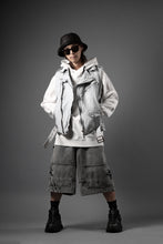 画像をギャラリービューアに読み込む, ISAMU KATAYAMA BACKLASH JP-CALF NATURAL DYED GARMENT-WASH DOUBLE RIDERS VEST (WHITE)