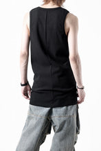 画像をギャラリービューアに読み込む, N/07 MINIMAL TANK TOP / SUPER STRETCH BARE TELECO (BLACK)