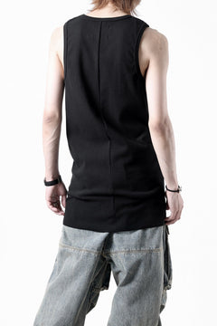 画像をギャラリービューアに読み込む, N/07 MINIMAL TANK TOP / SUPER STRETCH BARE TELECO (BLACK)