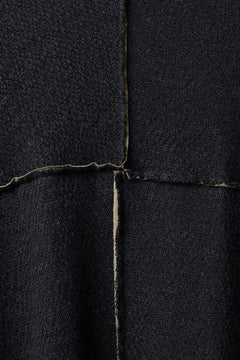 Load image into Gallery viewer, m.a+ double one piece long sleeve knit & t-shirt / T211DM/VLOH/JCL1 (BLACK/WOOD BROWN)