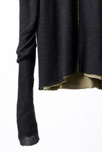 Load image into Gallery viewer, m.a+ double one piece long sleeve knit & t-shirt / T211DM/VLOH/JCL1 (BLACK/WOOD BROWN)