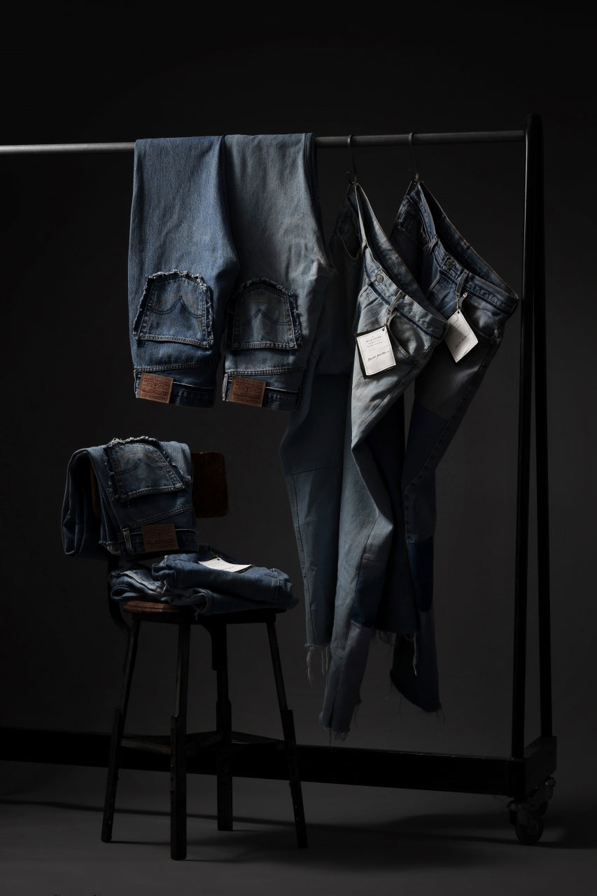 画像をギャラリービューアに読み込む, READYMADE DENIM PANTS - FLARE / (BLUE #C)