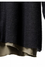 Load image into Gallery viewer, m.a+ double one piece long sleeve knit & t-shirt / T211DM/VLOH/JCL1 (BLACK/WOOD BROWN)