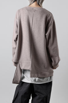 画像をギャラリービューアに読み込む, A.F ARTEFACT BOMBERHEAT® ASYMMETRY LOOP HEM TOPS (BROWN)