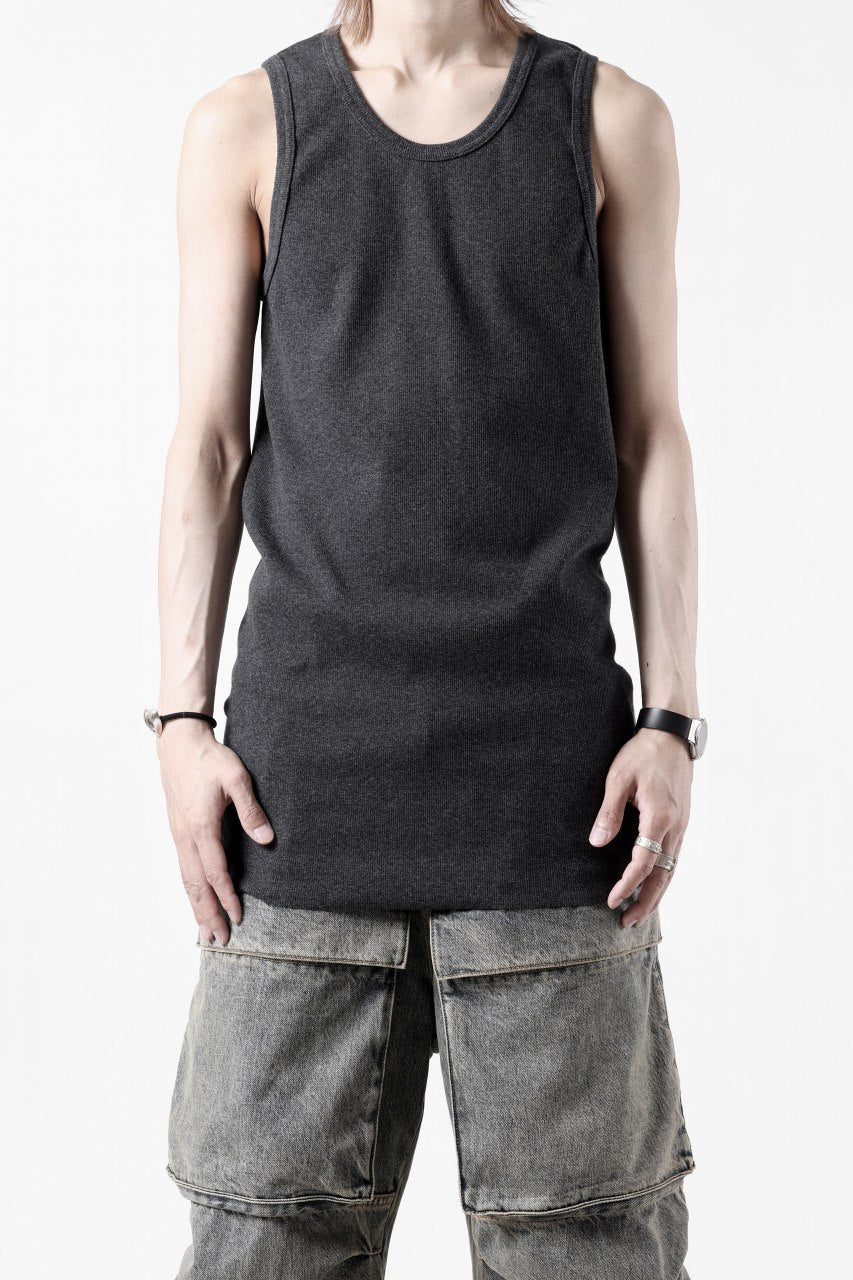 画像をギャラリービューアに読み込む, N/07 MINIMAL TANK TOP / SUPER STRETCH BARE TELECO (HEATHER GREY)