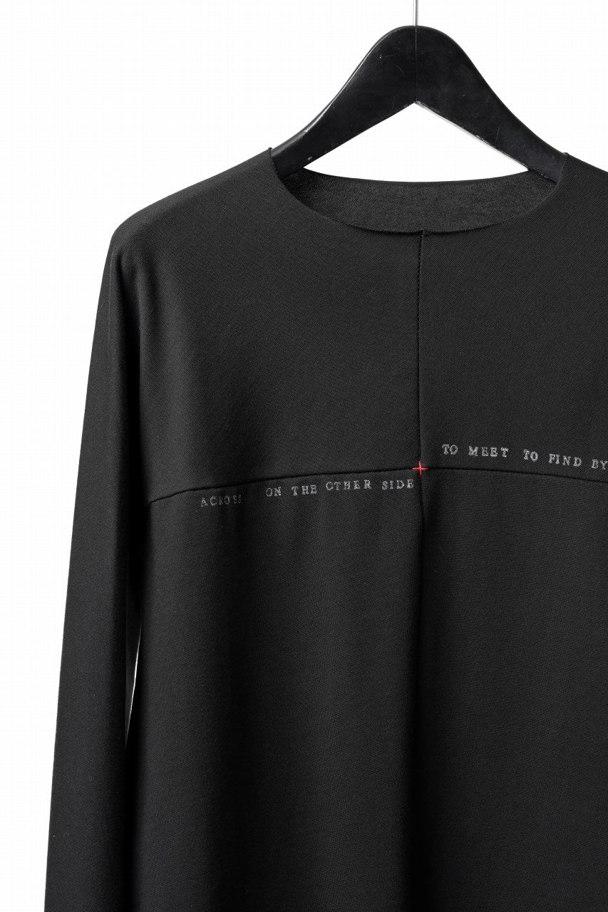 Load image into Gallery viewer, m.a+ written one piece long sleeve t-shirt / T211D/W/JM11 (BLACK)