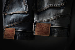 画像をギャラリービューアに読み込む, READYMADE DENIM PANTS - FLARE / (BLUE #G)