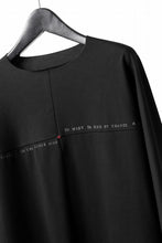 Load image into Gallery viewer, m.a+ written one piece long sleeve t-shirt / T211D/W/JM11 (BLACK)