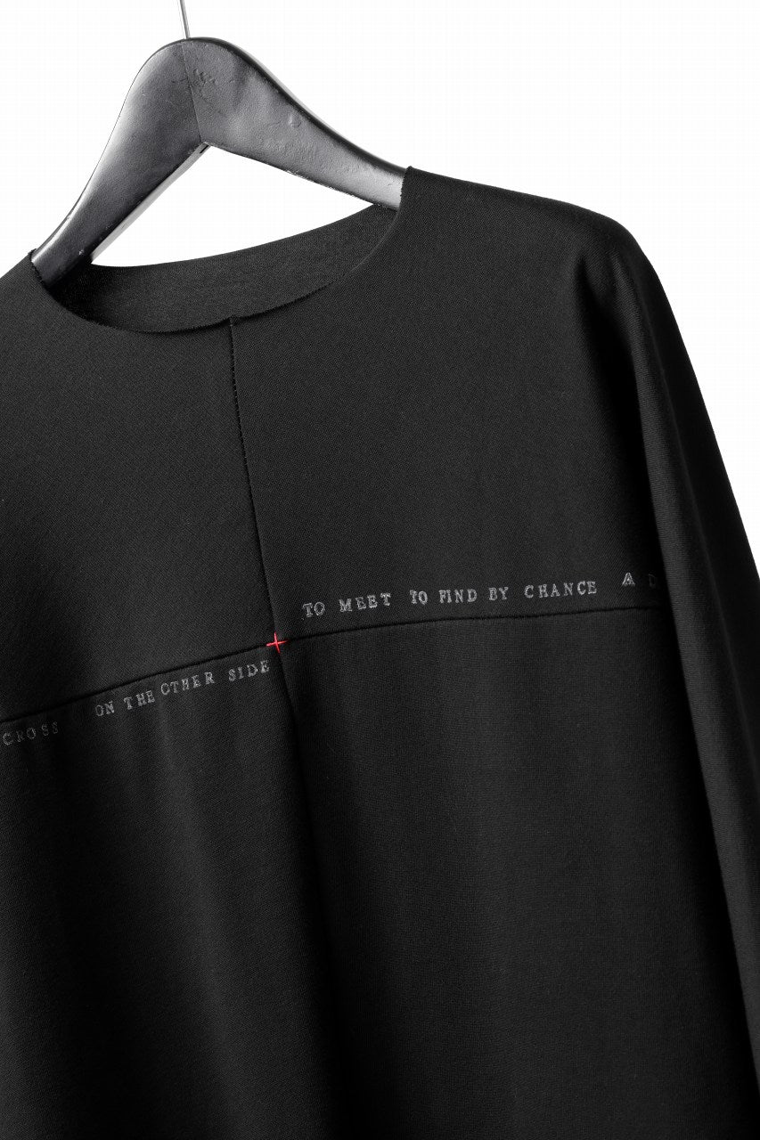 Load image into Gallery viewer, m.a+ written one piece long sleeve t-shirt / T211D/W/JM11 (BLACK)