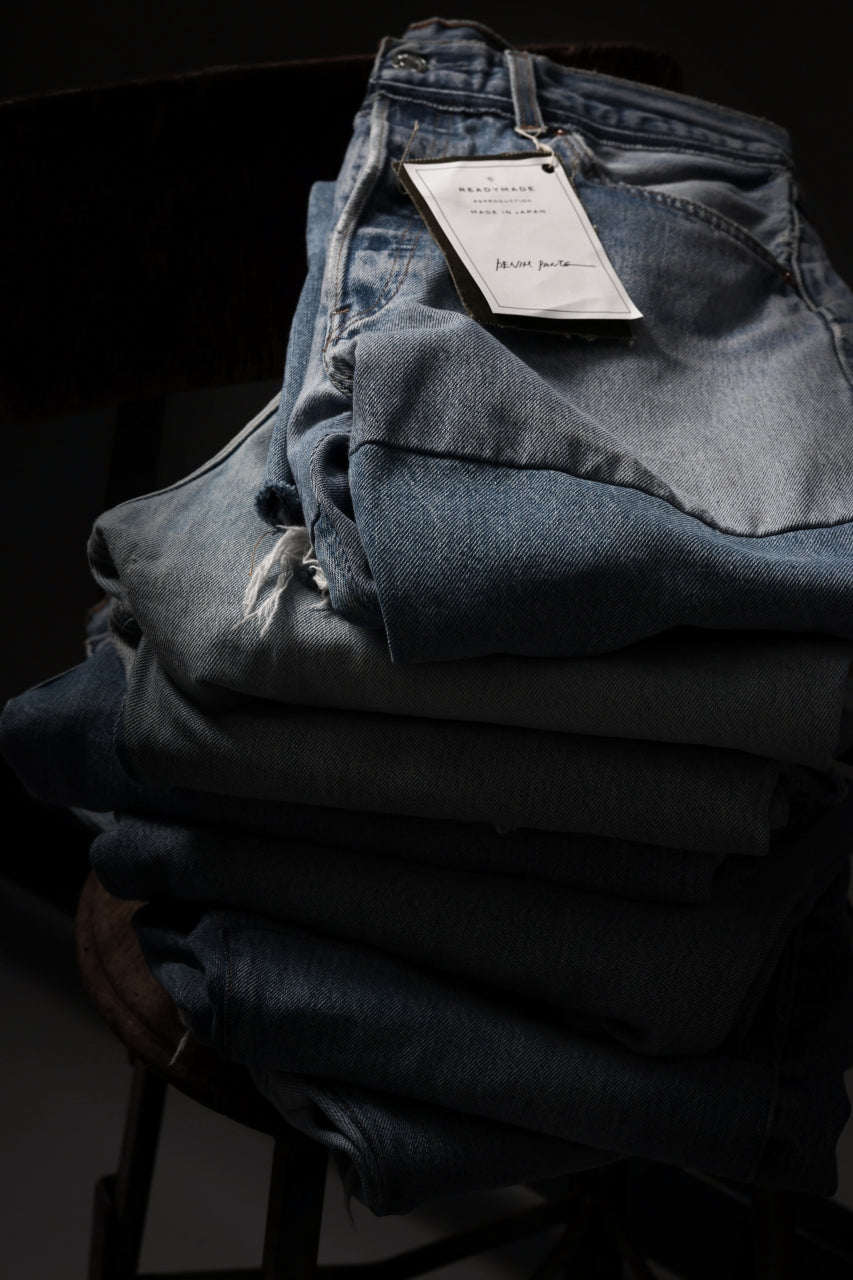 画像をギャラリービューアに読み込む, READYMADE DENIM PANTS - FLARE / (BLUE #G)