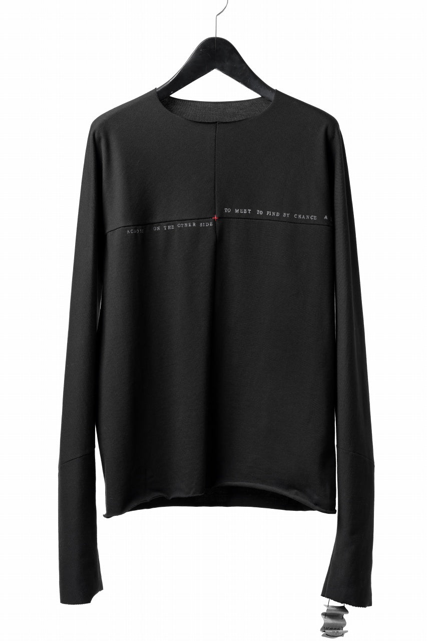 Load image into Gallery viewer, m.a+ written one piece long sleeve t-shirt / T211D/W/JM11 (BLACK)