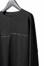 Load image into Gallery viewer, m.a+ written one piece long sleeve t-shirt / T211D/W/JM11 (BLACK)