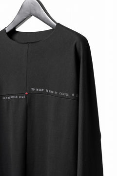 画像をギャラリービューアに読み込む, m.a+ written one piece long sleeve t-shirt / T211D/W/JM11 (BLACK)