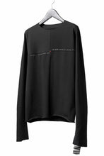 Load image into Gallery viewer, m.a+ written one piece long sleeve t-shirt / T211D/W/JM11 (BLACK)