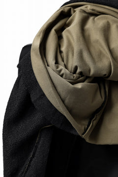 Load image into Gallery viewer, m.a+ double one piece long sleeve knit & t-shirt / T211DM/VLOH/JCL1 (BLACK/WOOD BROWN)
