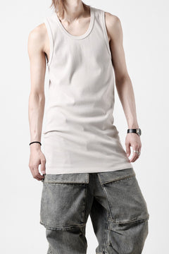 画像をギャラリービューアに読み込む, N/07 MINIMAL TANK TOP / SUPER STRETCH BARE TELECO (LIGHT BEIGE)