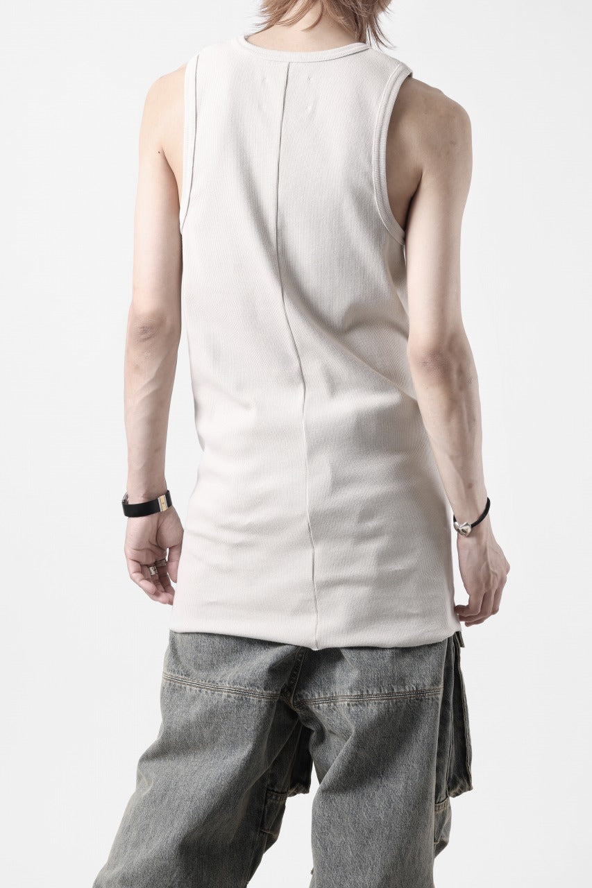 画像をギャラリービューアに読み込む, N/07 MINIMAL TANK TOP / SUPER STRETCH BARE TELECO (LIGHT BEIGE)