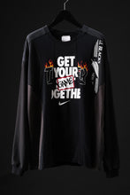 画像をギャラリービューアに読み込む, CHANGES VINTAGE REMAKE CURVE PANEL LONG SLEEVE T-SHIRT (MULTI #A)