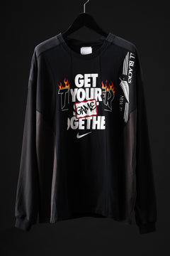 画像をギャラリービューアに読み込む, CHANGES VINTAGE REMAKE CURVE PANEL LONG SLEEVE T-SHIRT (MULTI #A)