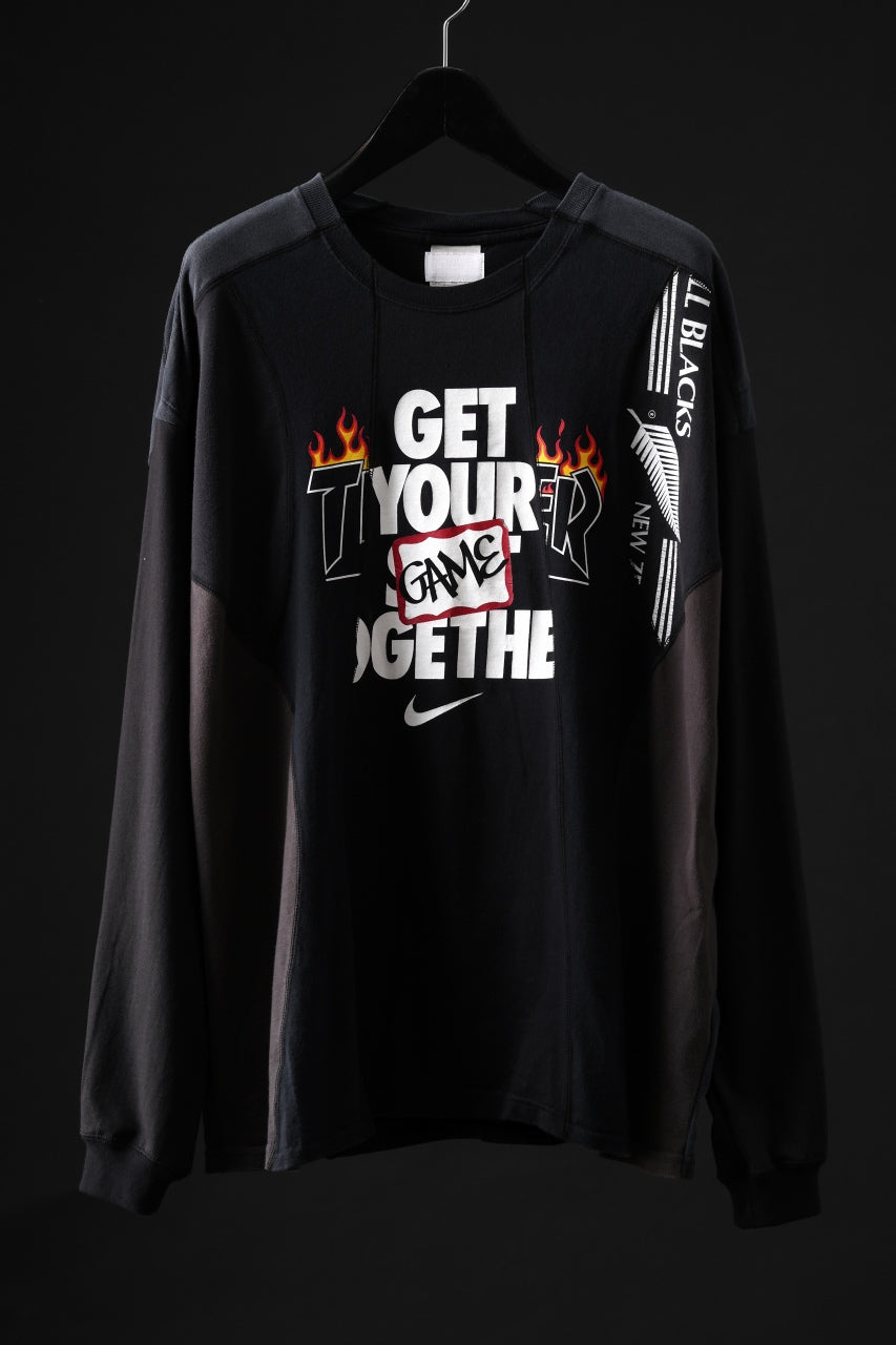 画像をギャラリービューアに読み込む, CHANGES VINTAGE REMAKE CURVE PANEL LONG SLEEVE T-SHIRT (MULTI #A)