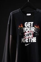 画像をギャラリービューアに読み込む, CHANGES VINTAGE REMAKE CURVE PANEL LONG SLEEVE T-SHIRT (MULTI #A)