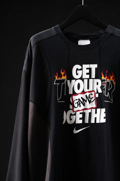 画像をギャラリービューアに読み込む, CHANGES VINTAGE REMAKE CURVE PANEL LONG SLEEVE T-SHIRT (MULTI #A)