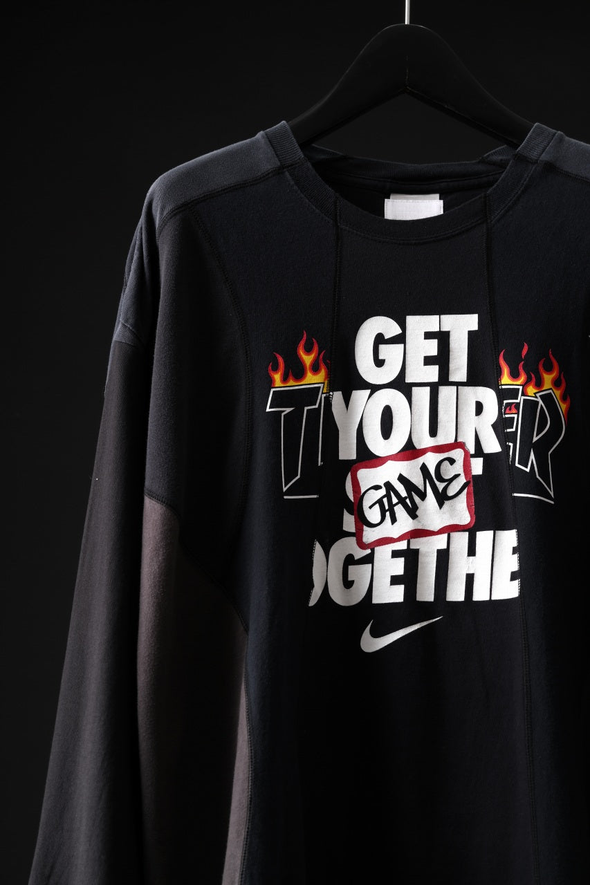 画像をギャラリービューアに読み込む, CHANGES VINTAGE REMAKE CURVE PANEL LONG SLEEVE T-SHIRT (MULTI #A)