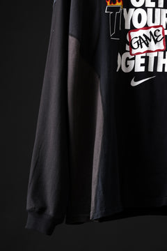 画像をギャラリービューアに読み込む, CHANGES VINTAGE REMAKE CURVE PANEL LONG SLEEVE T-SHIRT (MULTI #A)