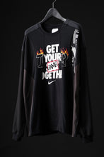 画像をギャラリービューアに読み込む, CHANGES VINTAGE REMAKE CURVE PANEL LONG SLEEVE T-SHIRT (MULTI #A)