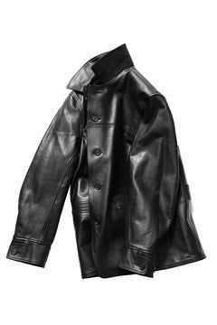 画像をギャラリービューアに読み込む, Y's for men x MASSES LEATHER CAR COAT / MA HORSE LEATHER (BLACK)