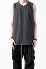 画像をギャラリービューアに読み込む, N/07 NO SLEEVE TOP / SUPER STRETCH BARE TELECO (HEATHER GREY)