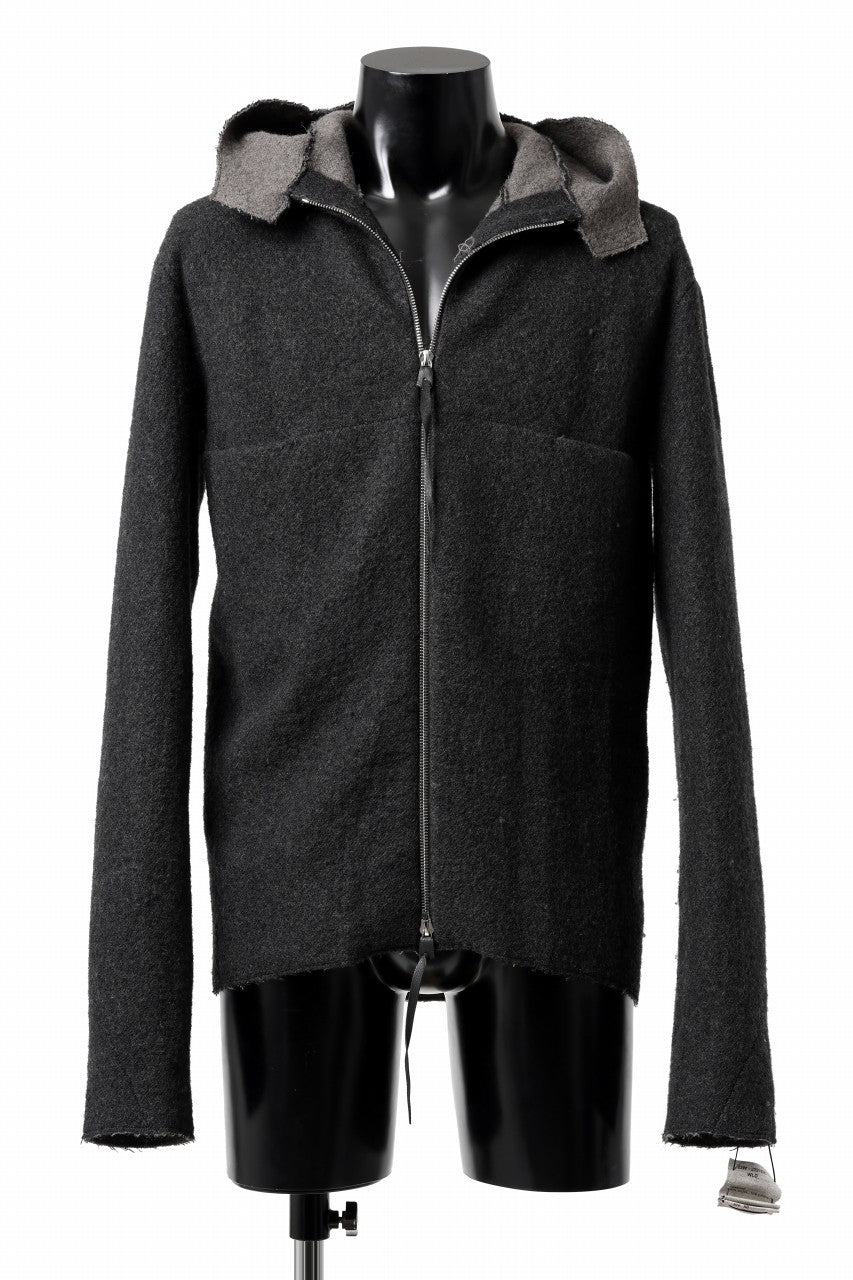 Load image into Gallery viewer, m.a+ unlined aviator jacket / J221DZ-/WLD (BLACK/BROWN)