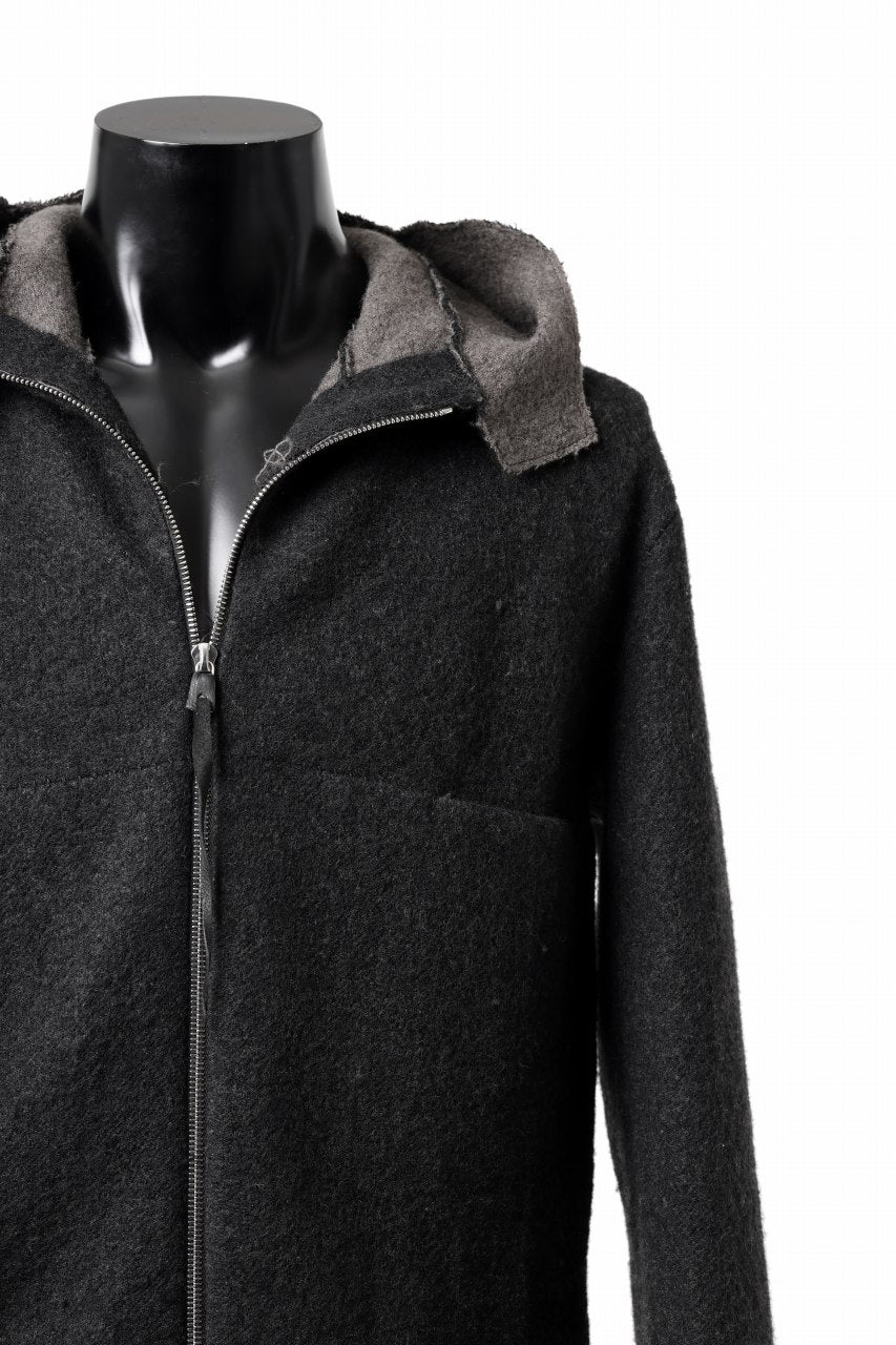 Load image into Gallery viewer, m.a+ unlined aviator jacket / J221DZ-/WLD (BLACK/BROWN)