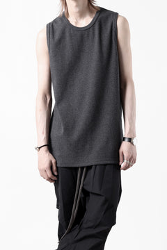 画像をギャラリービューアに読み込む, N/07 NO SLEEVE TOP / SUPER STRETCH BARE TELECO (HEATHER GREY)