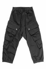 画像をギャラリービューアに読み込む, A.F ARTEFACT TWILL DROPCROTCH CARGO PANTS (BLACK)